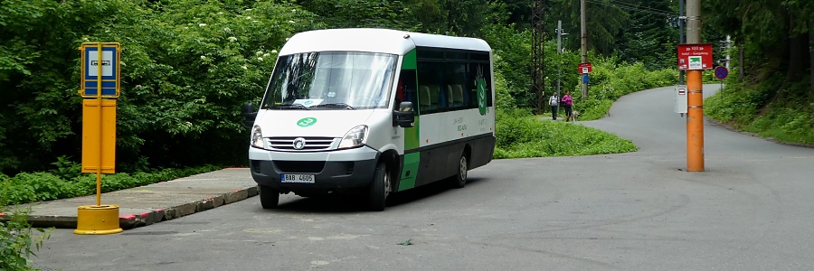 Beskydský "TU-bus" - shuttle bus pod Lysou horou